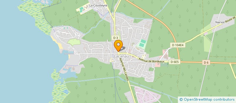 localisation de l'entreprise SCM SAGE  LACANAU