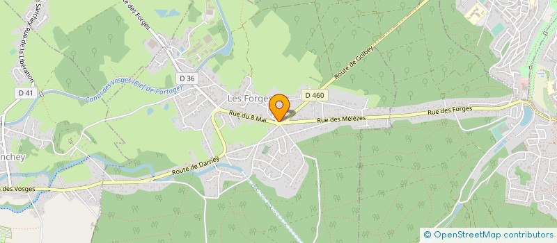 localisation de l'entreprise SCM SAGE  LES FORGES