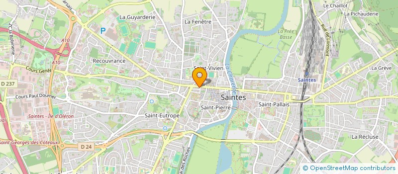 localisation de l'entreprise SCM SAINT CHRISTOPHE à SAINTES