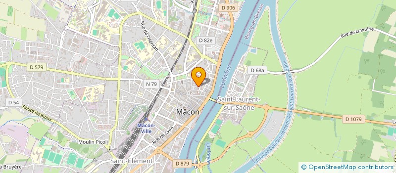 localisation de l'entreprise SCM SAINT JEAN à MACON