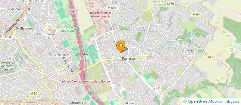 localisation de l'entreprise SCM SAINT JEAN  BALMA