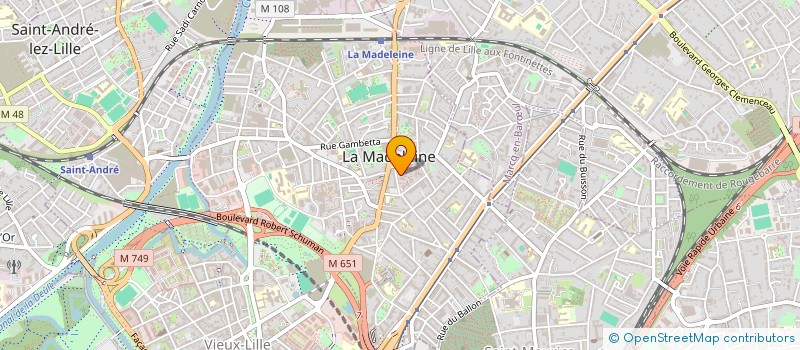 localisation de l'entreprise SCM SAINT LUC à LA MADELEINE