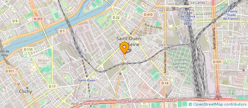 localisation de l'entreprise SCM SAINTSABIN  SAINT-OUEN-SUR-SEINE