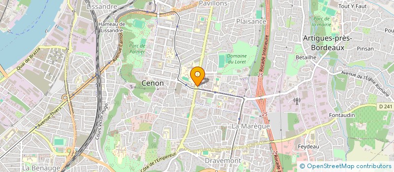 localisation de l'entreprise SCM SANCAR  CENON