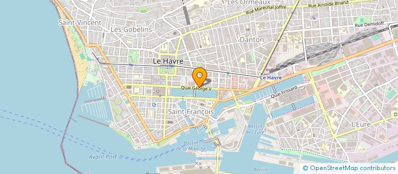 localisation de l'entreprise SCM SANGNIER LEGROS à LE HAVRE