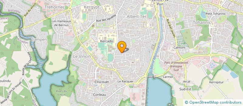 localisation de l'entreprise SCM SANTE AURAY à VANNES