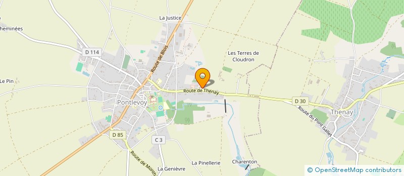 localisation de l'entreprise SCM SANTE PONTLEVOY  PONTLEVOY