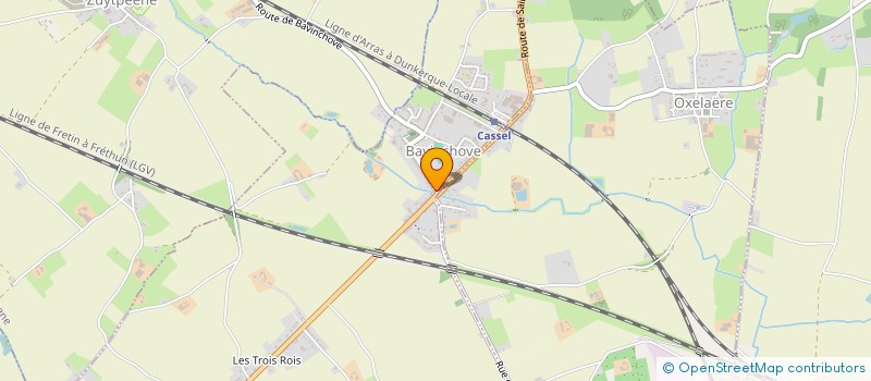 localisation de l'entreprise SCM SANTE SAINT-MARTIN  OXELAERE