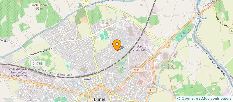 localisation de l'entreprise SCM SANTEFORME  LUNEL