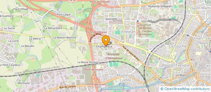 localisation de l'entreprise SCM SBAC  RENNES