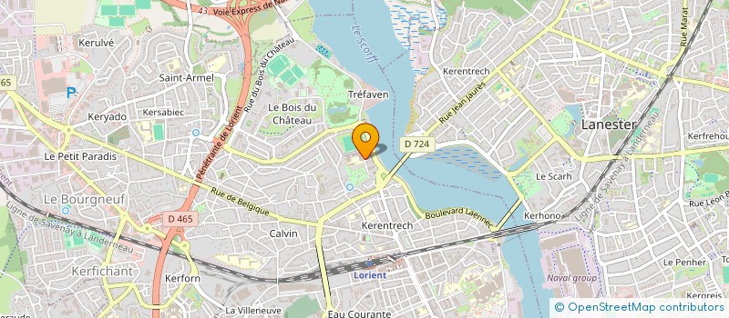 localisation de l'entreprise SCM SBRD à LORIENT