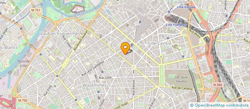 localisation de l'entreprise SCM SEBASTO à LILLE