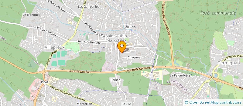 localisation de l'entreprise SCM SEGHERS MASQUELIER  SAINT-AUBIN-DE-MEDOC