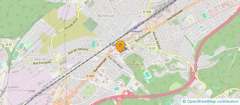 localisation de l'entreprise SCM SELARL CABINET DENTAIRE DR BRUNO FETIQUE SELARL DR PHILIPPE FETIQUE  FORBACH