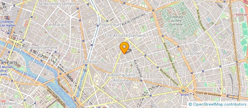 localisation de l'entreprise SCM SF BASFROI  PARIS