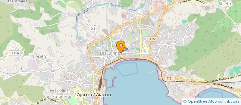 localisation de l'entreprise SCM SIMONPIETRI à AJACCIO