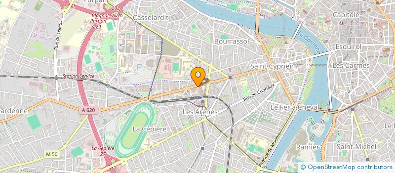 localisation de l'entreprise SCM SIRONET à TOULOUSE