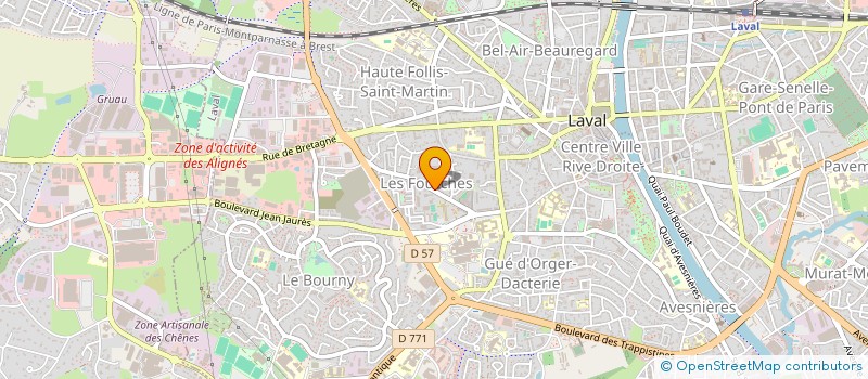 localisation de l'entreprise SCM SKRABONJA - BEUCHER à LAVAL