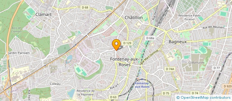 localisation de l'entreprise SCM SNFH à FONTENAY-AUX-ROSES