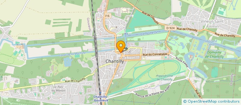 localisation de l'entreprise SCM SOFI  CHANTILLY