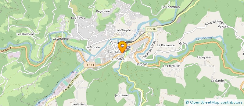 localisation de l'entreprise SCM SOINS EN MILIEU RURAL à LAMASTRE