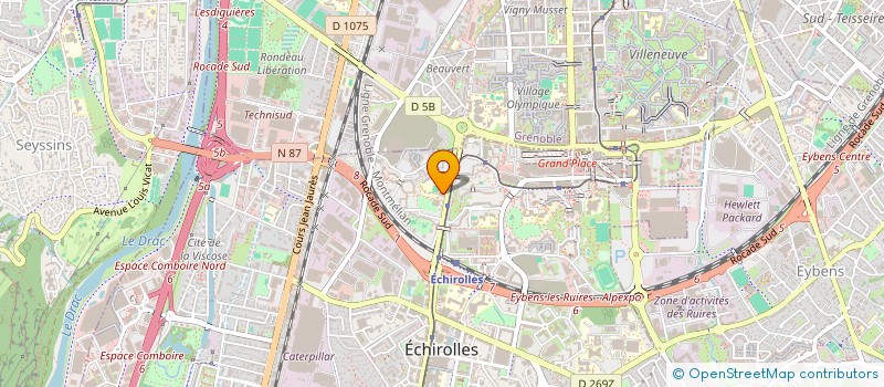 localisation de l'entreprise SCM SOINS INFIRMIERS DES ESSARTS  ECHIROLLES