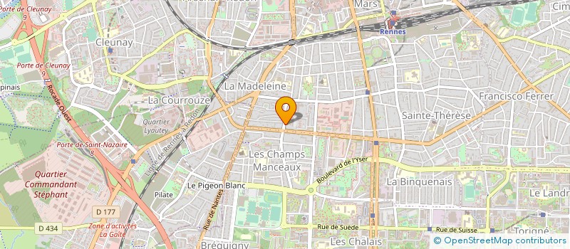 localisation de l'entreprise SCM SOINS MEDICAUX PERMANENTS à RENNES