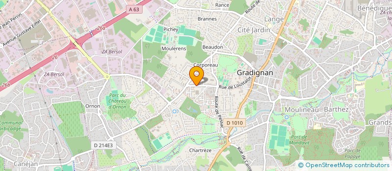 localisation de l'entreprise SCM SOLO à GRADIGNAN