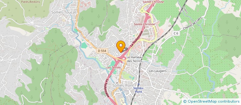 localisation de l'entreprise SCM SOLO2  SOLLIES-TOUCAS