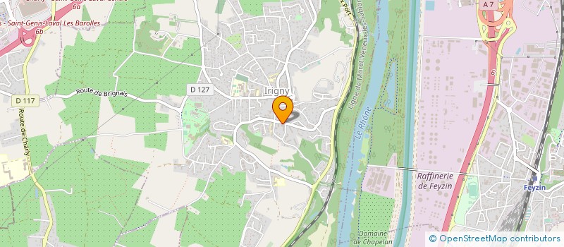 localisation de l'entreprise SCM SORBIER-TEISSIER-ULLMANN  IRIGNY