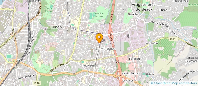 localisation de l'entreprise SCM SOS MEDECINS RIVE DROITE à CENON