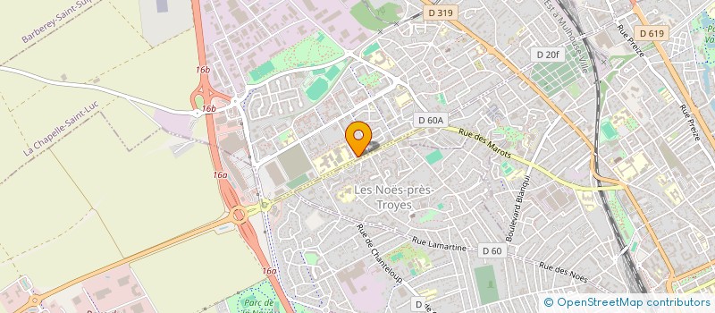 localisation de l'entreprise SCM SOS MEDECINS TROYES à LA CHAPELLE-SAINT-LUC