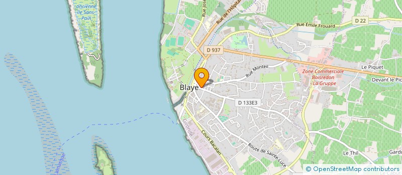 localisation de l'entreprise SCM SOUBIRAN LACOUR & GROS à BLAYE