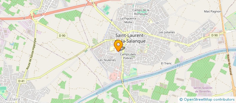 localisation de l'entreprise SCM SOURIRE SANTE à SAINT-LAURENT-DE-LA-SALANQUE