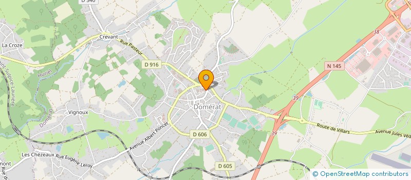 localisation de l'entreprise SCM SOURIRES A VENIR  DOMERAT