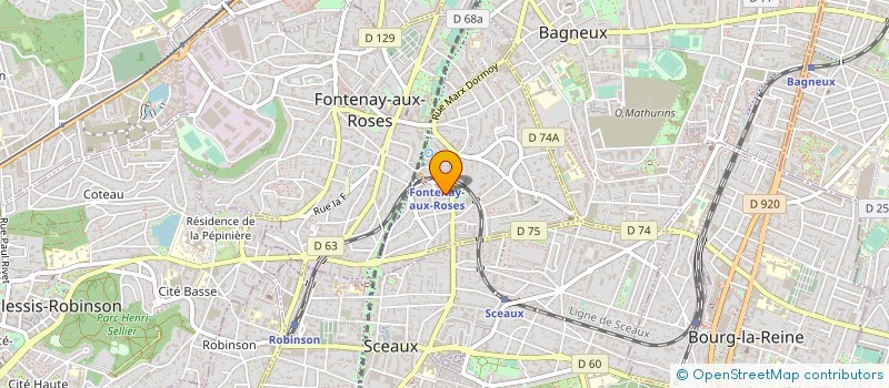localisation de l'entreprise SCM SPECIALISTE CARRELAGE MARBRE à FONTENAY-AUX-ROSES