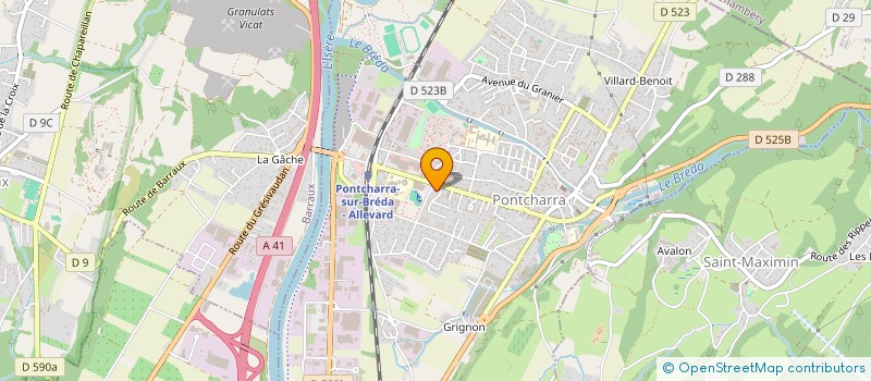 localisation de l'entreprise SCM SPORT SANTE ALLIANCE  PONTCHARRA