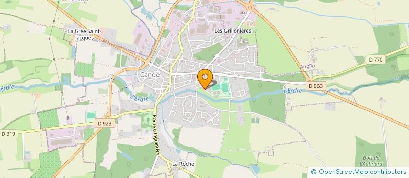 localisation de l'entreprise SCM ST DENIS  CANDE