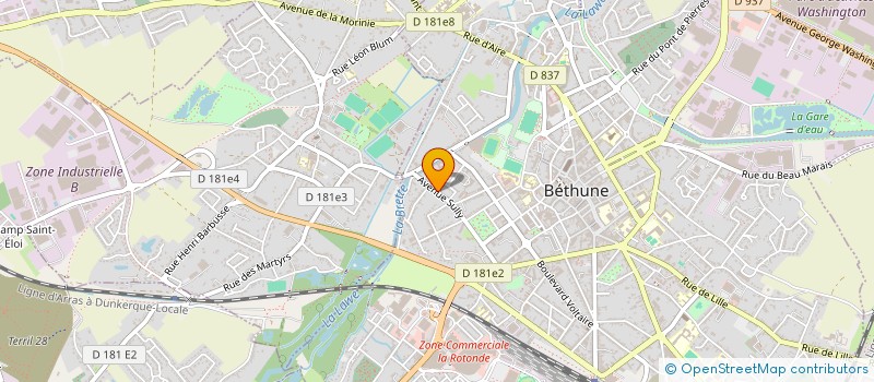 localisation de l'entreprise SCM SULLY à BETHUNE