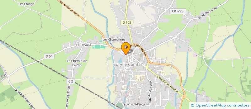 localisation de l'entreprise SCM SURY MED  SURY-LE-COMTAL