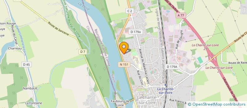 localisation de l'entreprise SCM SYLVAN BARRIOL à LA CHARITE-SUR-LOIRE