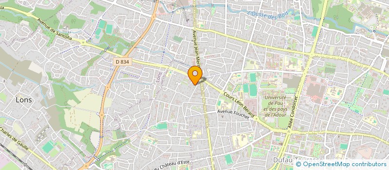 localisation de l'entreprise SCM SYLVIANE DEBREILLY ET ERIC DUGAS à BILLERE