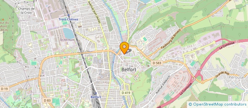 localisation de l'entreprise SCM TAPPERT - VEVAUD  BELFORT