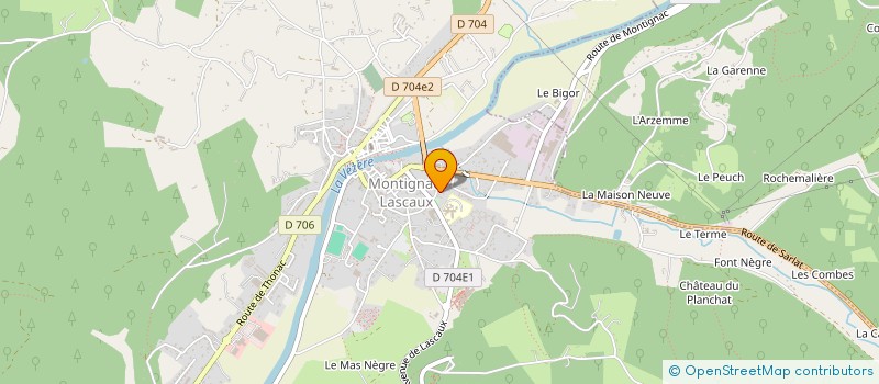 localisation de l'entreprise SCM TASSAIN à MONTIGNAC-LASCAUX
