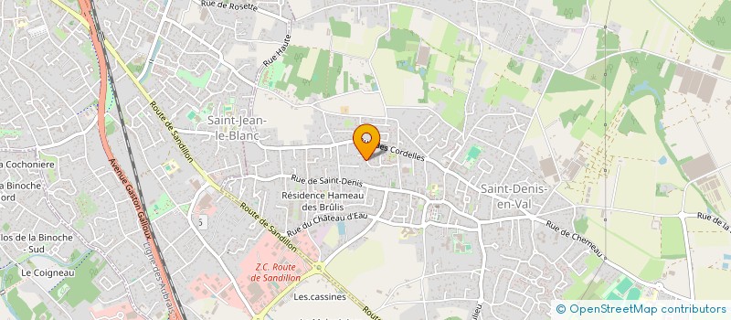 localisation de l'entreprise SCM TECHNOLOGIES 2 à SAINT-DENIS-EN-VAL
