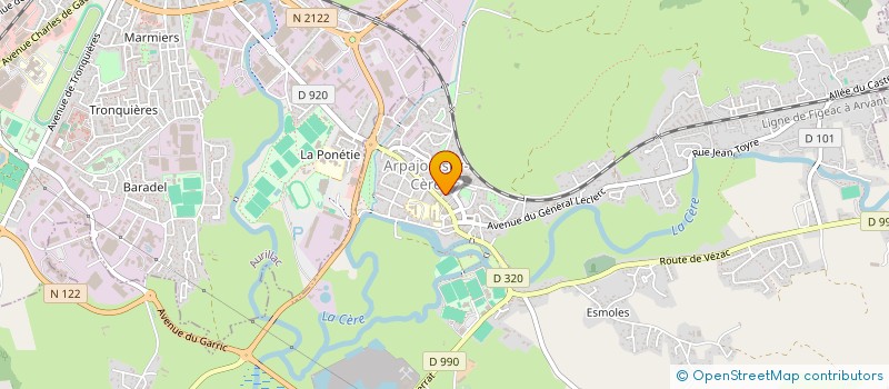 localisation de l'entreprise SCM TGN AND CO à ARPAJON-SUR-CERE