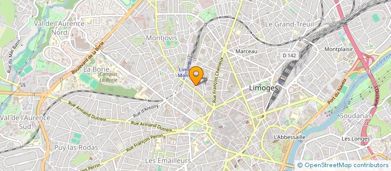 localisation de l'entreprise SCM THERAPIES DOUCES à LIMOGES