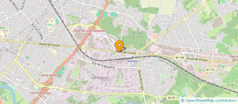 localisation de l'entreprise SCM THOMAS TUFFREAU  VERTOU