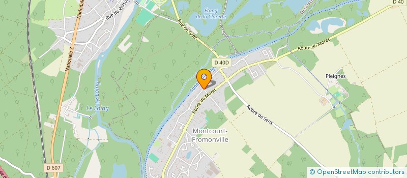 localisation de l'entreprise SCM THORAVAL GILBERT  MONTCOURT-FROMONVILLE