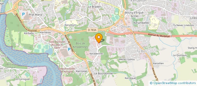 localisation de l'entreprise SCM TI AL LAGAD à QUIMPER